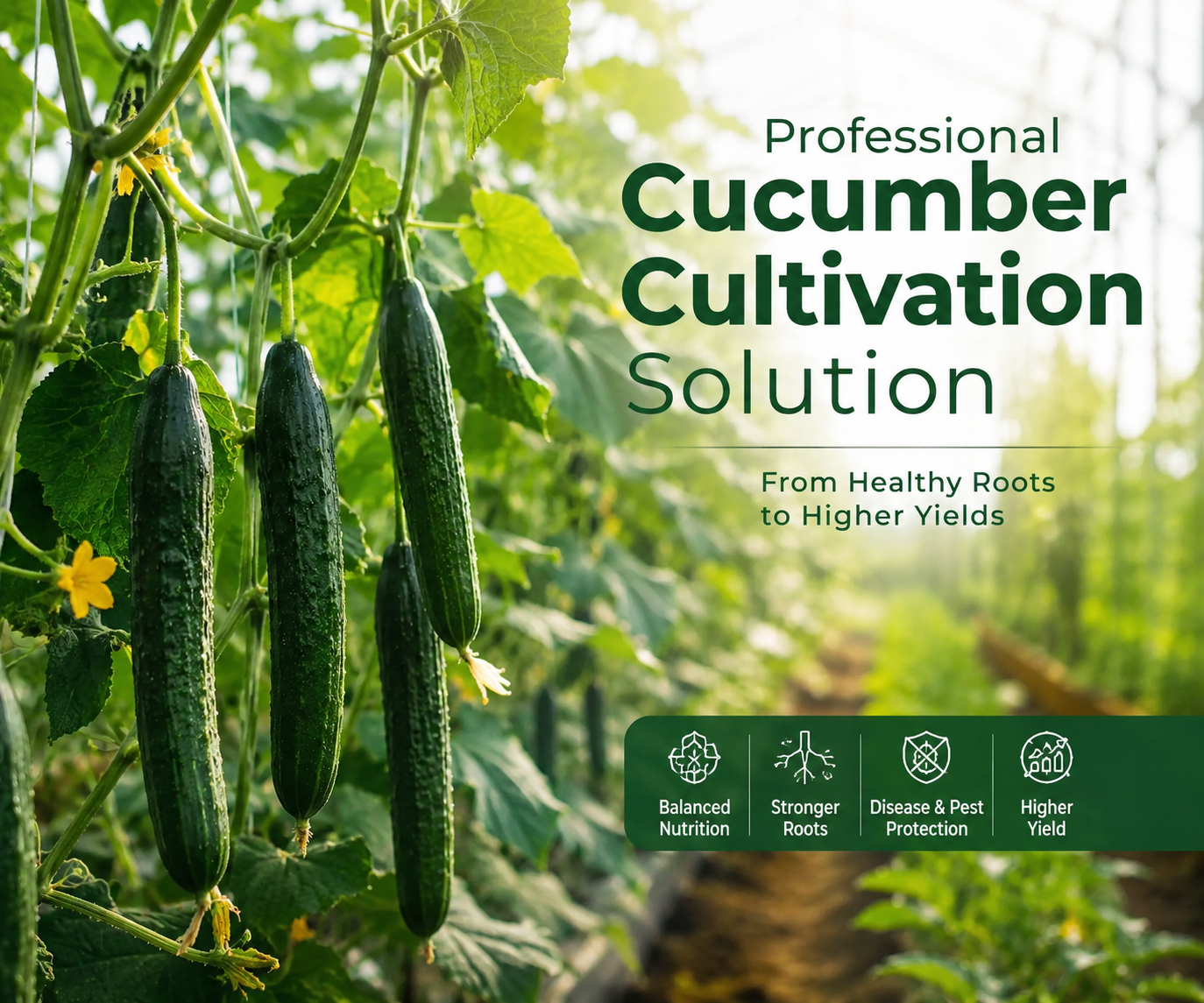 Cucumber Cultivation Solution: From Seedling to High-Yield Harvest