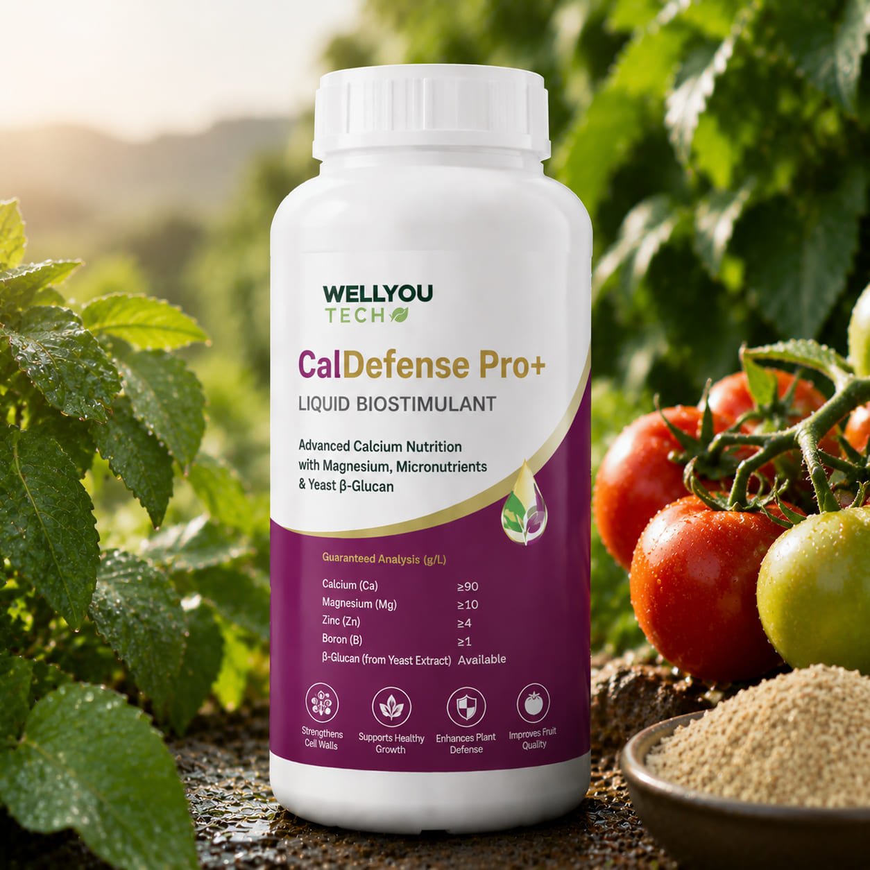 CalDefense Pro+ Calcium Biostimulant _ Calcium Magnesium Liquid Fertilizer _ Wellyou Tech CalDefense Pro+ Calcium Biostimulant | Calcium Magnesium Liquid Fertilizer | Wellyou Tech