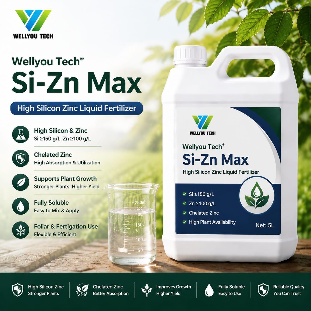 Si-Zn Max Sil-Zn Max--High Silicon Zinc Fertilizer