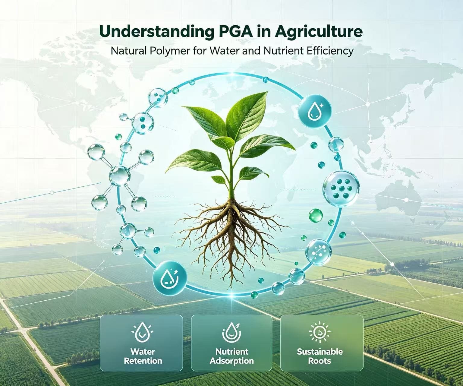 Polyglutamic Acid (PGA) in Agriculture: Understanding Its Real Functions, Benefits, and Application Value