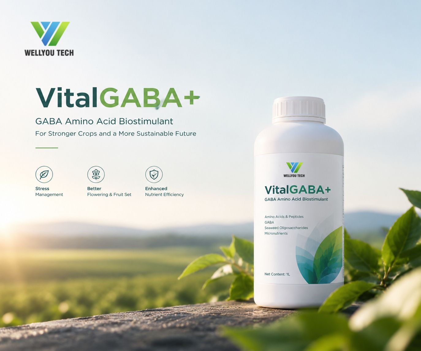 GABA Amino Acid Biostimulant | VitalGABA+ | Wellyou Tech